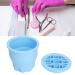 Buy Makeup Brush Cleaning Bowl - Compact Folding Scrubber for Home Use | Space-Saving Blue Design - Buy Online on GoSupps.com
