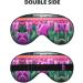 Buy Purple Tulips Double-Sided Sleep Eye Mask - Soft Adjustable Blindfold to Block Out Light - Buy Online on GoSupps.com