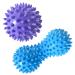 Massage ball set muscle massager hard gymnastics ball hedgehog massage ball 2 -Set for print reflex therapy and trigger point massage for muscle massage from foot back leg and hand