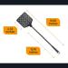 OFXDD Rubber Fly Swatter Long Heavy Duty Pack - Black (3 Pack) - Buy Online on GoSupps.com