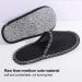 Fleece Felt Guest Slippers Set - 6 Pairs Non-Slip Washable Spa Slippers for Men | Ideal for Family & Hotel Travel - Buy Online on GoSupps.com