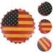 Mikinona American Flags Beer Cap Pendant Us Flag Memorial Day Hanging Decor Tin Wall Iron Craft European and American Wreath 36X36X4CM American Flag Pattern - Buy Online on GoSupps.com