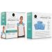 Weighted Microwavable Heating Pad for Neck and Shoulders - Hot/Cold Wrap for Deep Pressure Relief & Herbal Aromatherapy - Comfort Fit Design - 3lbs Light Blue - Buy Online on GoSupps.com