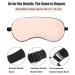 Premium Pink Silk Sleeping Masks | Adjustable Eye Masks for Travel & Sleep | Super-Glatted Comfort - Buy Online on GoSupps.com