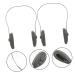 Baked Oil Silicone Hair Dye Cap 2pcs with Ear Protectors - Black 20X14.2CM - Buy Online on GoSupps.com