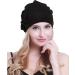 Osvyo Cotton Chemo Turbans Headwear Beanie Hat Cap for Women - Black - Buy Online on GoSupps.com