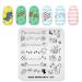 KADS Nail Art Stamping plate Nail Template Nail Art Design Tool Nail DIY Design Image Plate (IM015)