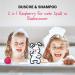 Sanosan 2in1 Shower & Shampoo Raspberry for Children - Organic Olive Extract & Milk Protein | 2-Pack (2x 400ml) - Hair & Skin Care Solution - Buy Online on GoSupps.com