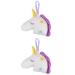 FOMIYES 2pcs Unicorn Bath exfoliating Shower Ball White Bath Ball Kids playset Bath loofah Body Scrubber mesh Shower Sponge mesh Bath Ball Bath mesh Ball Girl Ballet Bunny Powder Puff