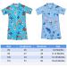 PythJooh Baby Boy Shark Print Swimsuit Rash Guard One Piece | 18-24 Months | Beach Swimwear for Boys 0-5 Years - Buy Online on GoSupps.com