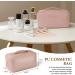 Aucuu Premium PU Cosmetic Travel Bag - Large Capacity & Waterproof - Dark Pink-2 - Buy Online on GoSupps.com