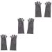 Healeved 3 Pairs Gloves for Men Fingerless Hand Gloves Finger Gloves Half Gloves Night Wrist Support Protective Gloves for Safety Gloves Anti Gloves Men and Women Splint At Night