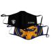 Team Queso Unisex Logo Masks Black/Blue Single Size