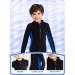 REALON 3mm Neoprene Wetsuit Top Jacket with Front Zipper - Men, Women, Kids - Surf, Dive, Swim - Black & Blue - Buy Online on GoSupps.com