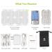 AUVON Rechargeable TENS Unit Muscle Stimulator | 24 Modes 4th Gen Machine | 8 Premium Electrode Pads for Pain Relief - Buy Online on GoSupps.com