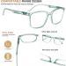 Eyekepper Large Frame Square Reading Glasses for Men & Women - Blue +0.50 | Stylish & Comfortable Spring Hinges - Buy Online on GoSupps.com