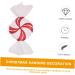 HOMSFOU 1pc Christmas Hanging Ball Decorative Christmas Balls Candy Christmas Decorations Candy Cane Christmas Decorations Christmas Tree Ornament Christmas Candy Pendant Household Mint - Buy Online on GoSupps.com