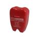 Vivid Premium Flavored PTFE Dental Floss With Color Coded Tooth Shape Case 12 Meters Pack of 72 (Strawberry PTFE Floss)
