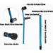 GagalU Forearm Crutches for Adults Aluminum Forearm Crutches Crutches for Walking Aluminum Forearm Crutches ABS Strong and Sturdy A - Buy Online on GoSupps.com