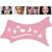 Eyeshadow and Eyeliners Stencils Pad | Soft Precision Eyeliners Stencils | Precision Beveled Design Eye Liners Reusable Cleaning Cloths for Women Pink - Buy Online on GoSupps.com