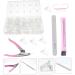 FRCOLOR Nail Tips 2 Boxes Nail Art Box Acrylic Fake Nail Patch Plastic Acrylic Nail Tools - Buy Online on GoSupps.com