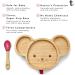 Tiggi Bamboo Baby Suction Plate Set - Mouse Red | BPA-Free & Eco-Friendly | Ideal for Easy Feeding - Buy Online on GoSupps.com