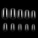 Makartt nail tips short oval - 500 pieces nail tip full cover transparent false nail tip set for gelnail acrylic nails nail art round 10 sizes clear