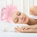 nuoshen 2 Pack Satin Bonnet with Wide Elastic Band Satin Bonnets Elastic Hat Soft Sleeping Head Cover for Night Sleep Curly Hair Protection Head Cover (Black+Pink) - Buy Online on GoSupps.com