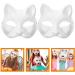 Buy Toyvian Cat Mask - 2 Pack White Therian Masks for DIY Cosplay & Kids' Fun - 2024 Edition - Buy Online on GoSupps.com