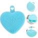 minkissy Handheld face Brush Washing Device Manual face face exfoliator Double Sided Double Side face Brush Silica Gel Heart-Shaped face Scrubber exfoliator Facial Cleansing Brush Scrubber 9.8x8.4cm - Buy Online on GoSupps.com