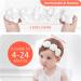 Fmeida Baby Girls Flower Headband | Stretchy and Soft Infant Hair Accessory for 4-24 Months | Floral Birthday Headband in White - Buy Online on GoSupps.com