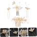 Didiseaon 2 Sets Hair Accessories Flower Decor Rhinestone Hair Clip Bridal Hair Clip Rhinestone Wedding Hair Comb Bridal Headpieces for Wedding Wig Combs Zinc Alloy Flower Head Women's Pearl - Buy Online on GoSupps.com