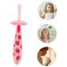 Minkissy 3-Pack Toddler Toothbrush Molar Toy - Pink Silicone Cleaning Brush & Massage Tool - Safe Food-Grade Accessories for Travel - Buy Online on GoSupps.com