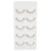 False Eyelashes 5 Pairs Eyelash Makeup Practice False Eyelashes Self Adhesive False Lashes Set (8mm)