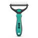 Professional Grade Double Sided Undercoat Pet Rake Brush | Reduces Shedding By 95% | Ideal for Dogs & Cats | Includes Free Nail Clipper - Buy Online on GoSupps.com