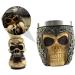Handmade Minkissy Skull Beard Brush Premium Facial Cleaning & Shaving Brush for Men | 2-Pack Resin Foam Shell Design - Buy Online on GoSupps.com