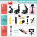 Vamson 63-in-1 GoPro Accessories Kit for Hero 11-4, DJI OSMO, Insta360, Xiaomi Yi, AKASO, Campark | Mounts, Tripod, Action Camera Bundle - Buy Online on GoSupps.com