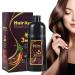 Hair Dye Shampoo Instant 3 in 1-100% Grey Coverage - Herbal Ingredients for Women & Men in Minutes 500mL 17.6 Fl Oz (Chestnut)