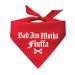 Badass Mother Fluffa Dog Bandana for Dogs (Assorted Colors) Red XS