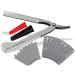 Soling razor razor set for men with changing blades made in germany beard care knife with a small/large razor blade beard knife bar beer wet razor for the perfect wet shave (silver)