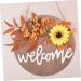 Zerodeko 3pcs Sunflower Welcome Sign Out Door Decor Door Sign Pendant Sign for Front Door Harvest Festival Porch Decor Front Door Welcome Sign Fall Garland Plastic Welcome Card Indoor - Buy Online on GoSupps.com