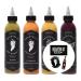 Heartbeat Hot Sauce 4-Flavour Gift Pack with Bonus Vinyl Fan Stickers (Includes 1 x 177ml bottle Pineapple Habanero Red Habanero Green Jalapeno and Blueberry Habanero)