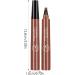 Four Claw Eyebrow Pencil | Waterproof 4 Fork Tip for Eyebrow Liquid Brow Long-Lasting Brow Microblading Pencil Eyebrow Makeup Pochy Red-brown - Buy Online on GoSupps.com