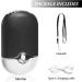 Krofaue Eyelash Fan USB Rechargeable Mini Portable Lash Fan Dryer for Eyelash Extensions - Handheld Neck Desk Fan 3 in 1 (Type-C) Black - Buy Online on GoSupps.com