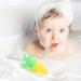 Cartoon Pineapple Shaped Body Scrubber Sponge for Kids - Exfoliating Bath Loofah Spa Puff - Buy Online on GoSupps.com