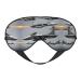 Aircraft Fighter Jets print Unisex Sleeping Eye Mask Soft Blocking Eye Mask Adjustable Strap Sleeping Face mask