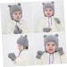 Buy ABOOFAN 3 Sets Children's Hat & Gloves - Warm Windproof Knitting Caps & Beautiful Knitted Gloves for Toddlers - Ideal Winter Accessories for Kids - Buy Online on GoSupps.com