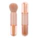 Molain 4-in-1 Portable Makeup Brush Set - Small Travel Lip Highlight Eyeshadow & Foundation Brushes - Mini Face Cosmetic Brushes in Pink - Buy Online on GoSupps.com