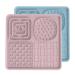 Aodaliy Silicon Slip mat for dog cats free from BPA + Large Saugnapf Dog leakage mat cat lick mat pet a great idea the dog when shower brush out etc. (blue+pink) blue & pink