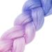 LDMY Ombre Braiding Hair Extensions - 6 Bundles / 24 Inch Jumbo Braids Light Blue-Purple-Pink Synthetic Kanekalon for Cosplay & Halloween - Buy Online on GoSupps.com